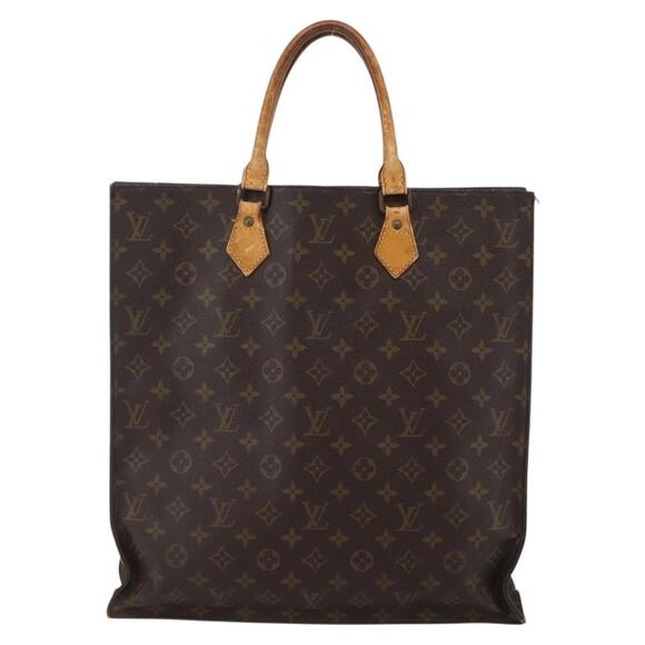 LOUIS VUITTON Monogram Sac Plat Hand Bag M51140 - Picture 3 of 12